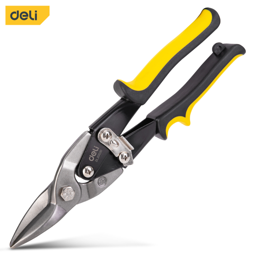 Kéo Cắt Tôn Cộng Lực Chất Liệu Thép Không Gỉ 250mm Chính Hãng Deli