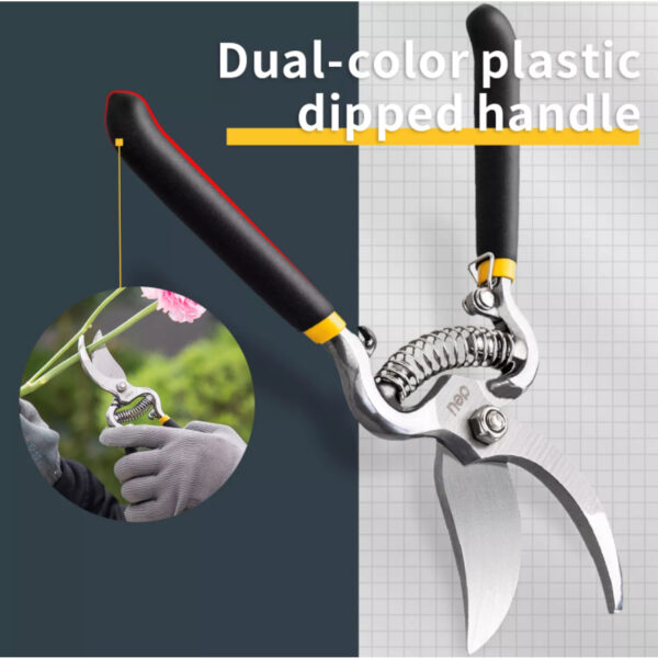 Kéo Cắt Tỉa Cành 8.5 Inch Chính Hãng Deli Thép 55C Siêu Bén - Hình ảnh 3
